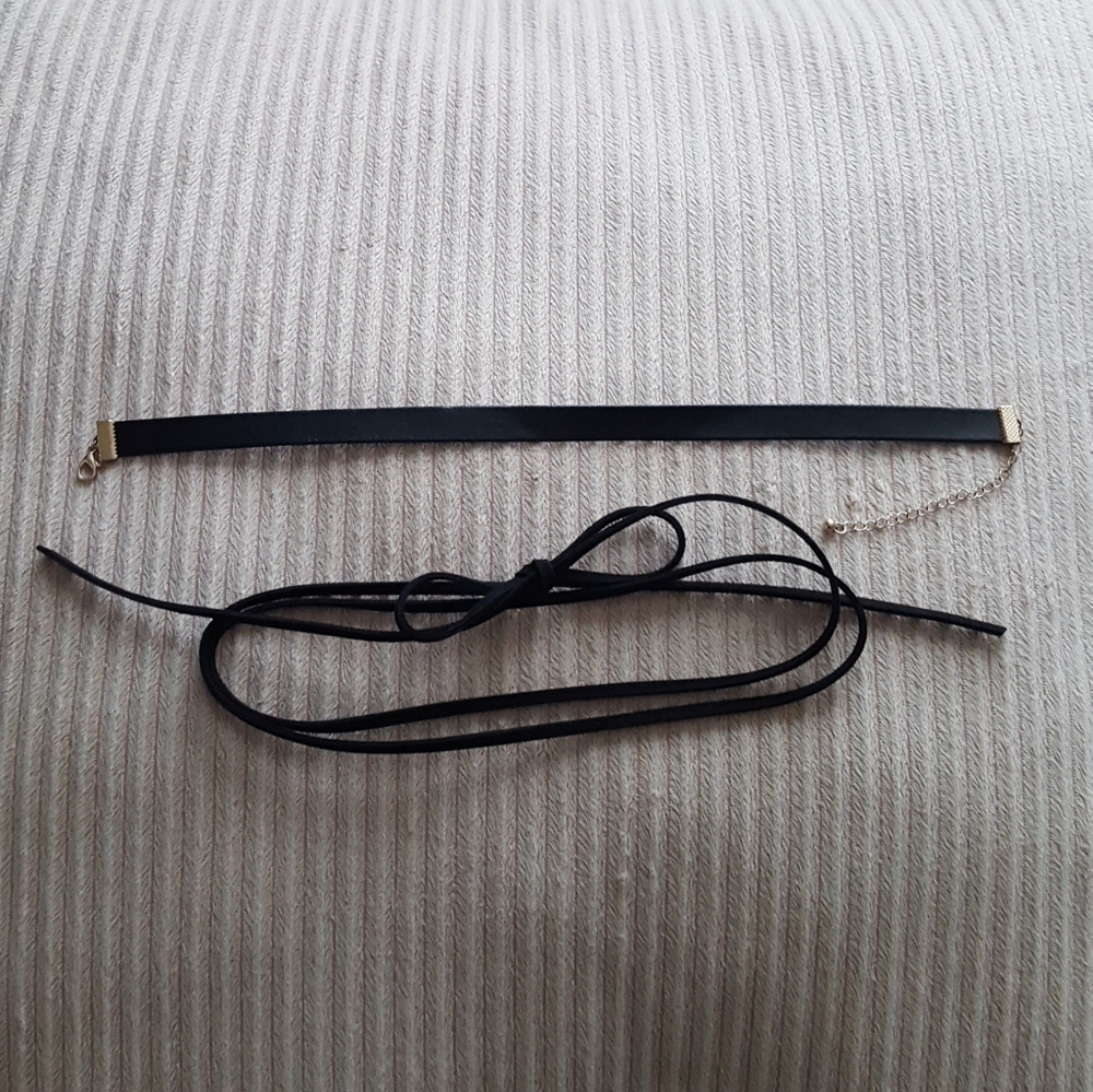Black Leather Choker Bundle